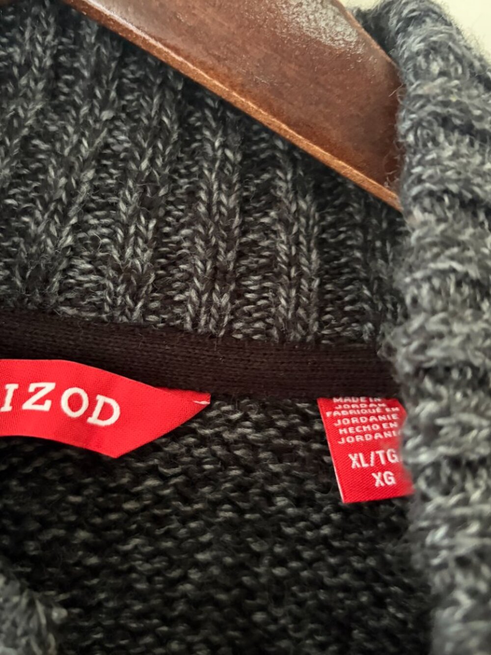 IZOD Men's Nordic Fair Isle Mock Neck Sweater Size XL - Picture 6 of 9